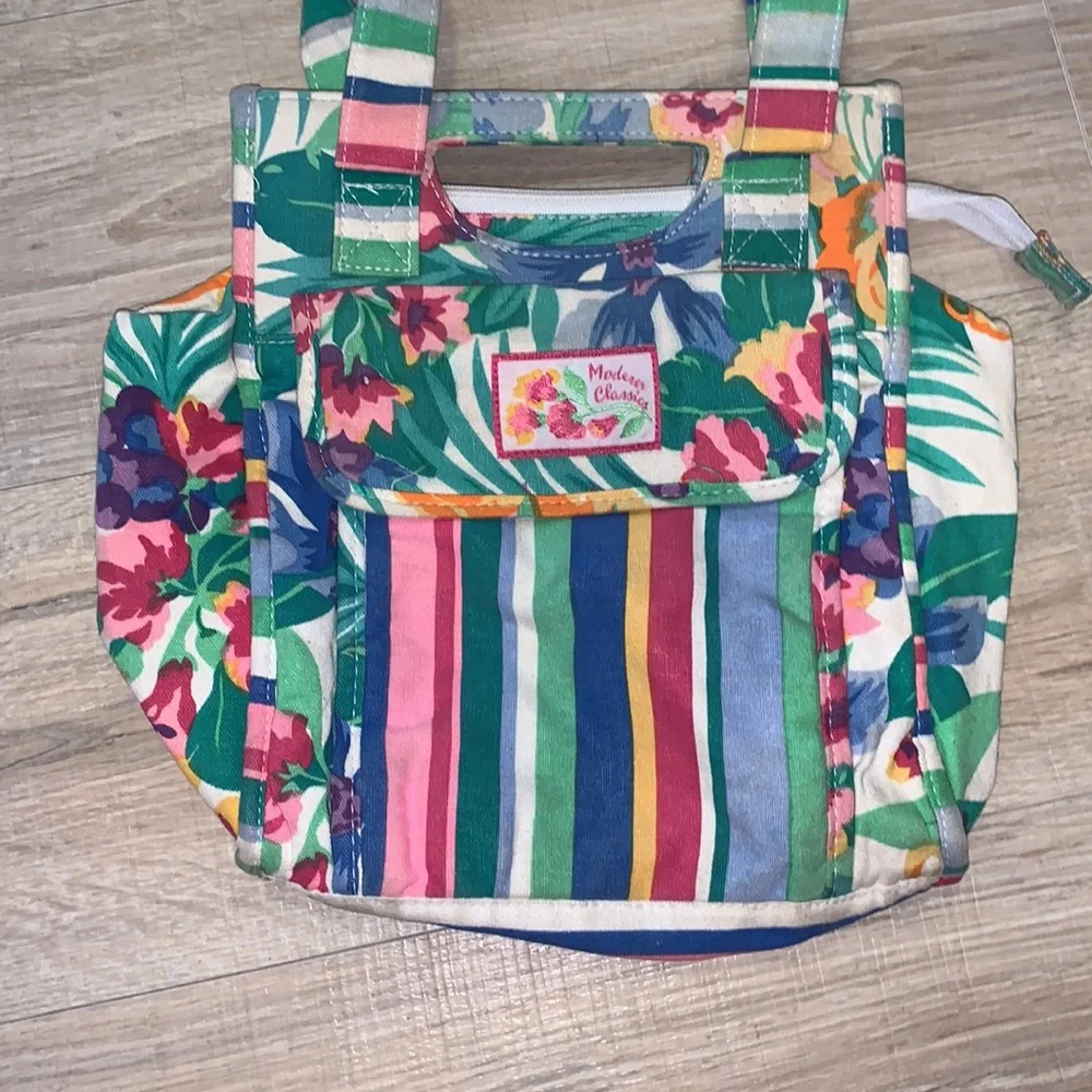 Modern Classics colorful floral baby bottle bag